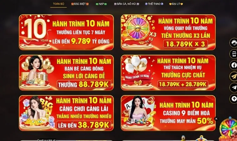 Khám Phá Khuyến Mãi 789Win Hấp Dẫn Nhất Dành Cho Người Chơi 2 Vô vàn các chương trình khuyến mãi 789Win hấp dẫn tặng hội viên