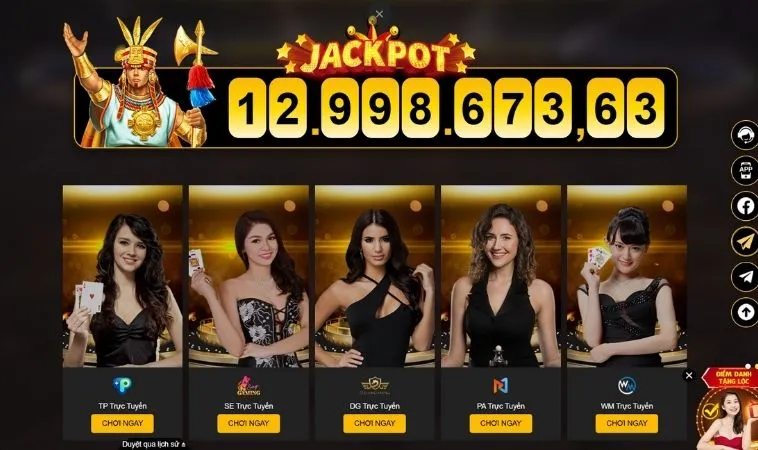 Sảnh Casino Online 789WIN thiết kế giao diện đẹp, chuyên nghiệp